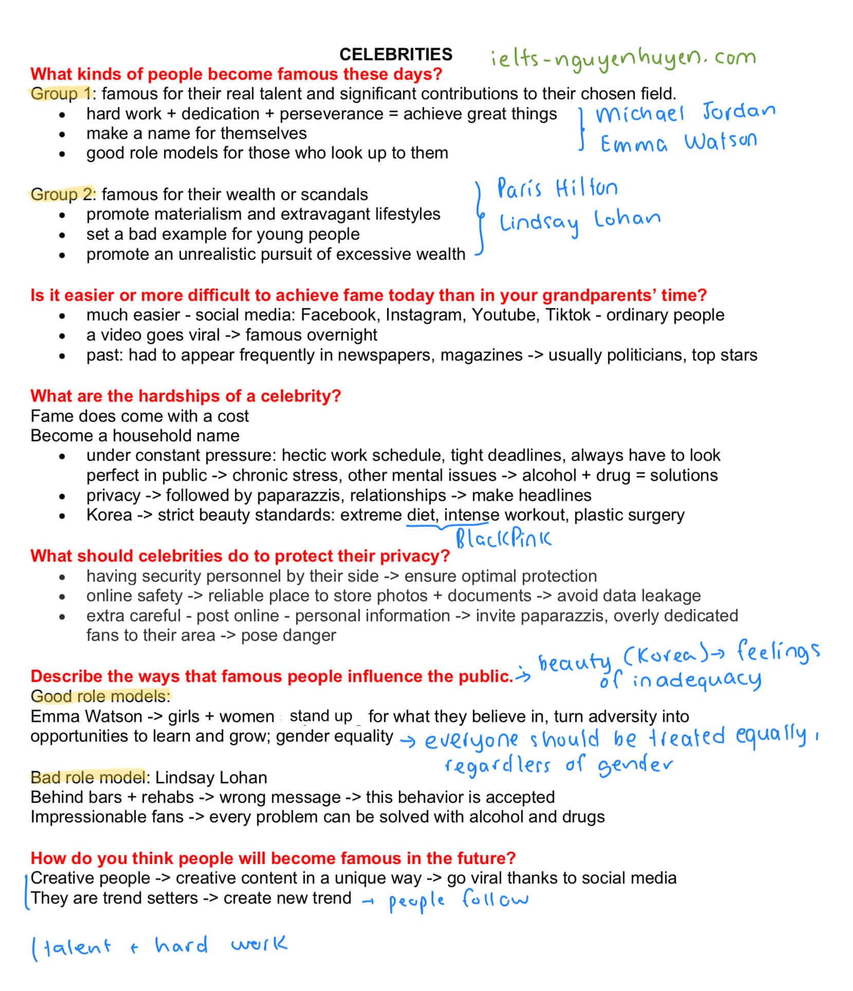 ielts-speaking-part-3-celebrities-famous-people